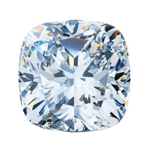 VS2 3.68 Carat Cushion F color Diamond