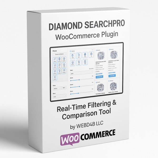 Diamond SearchPro - Wordpress Plugin WooCommerce Integrated + API Design