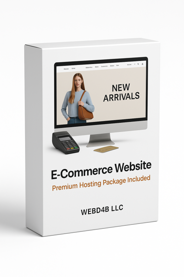 E-Commerce Solution **Premium Hosting Package Included**